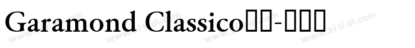 Garamond Classico字体字体转换